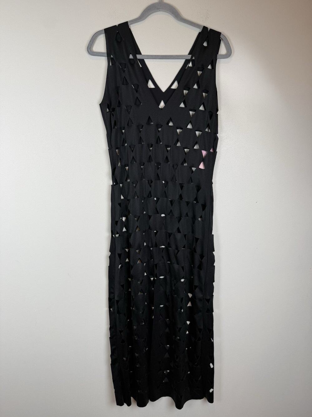 Mar de Lua Black Cut-Out Beach Cover Up Maxi Dress Women’s S/M NWT